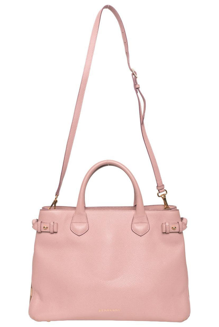 Burberry Grain Calfskin House Check Banner Tote