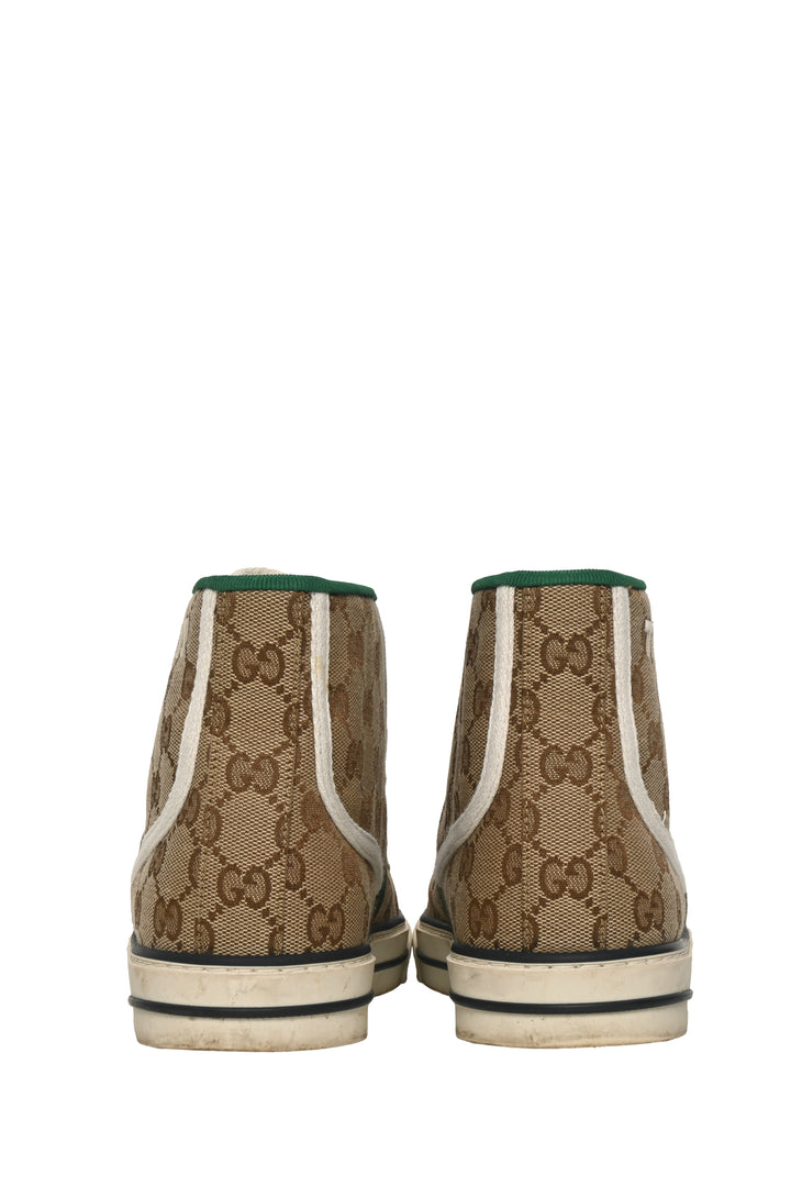 Gucci Size 40 Tennis 1977 High GG Supreme Sneaker
