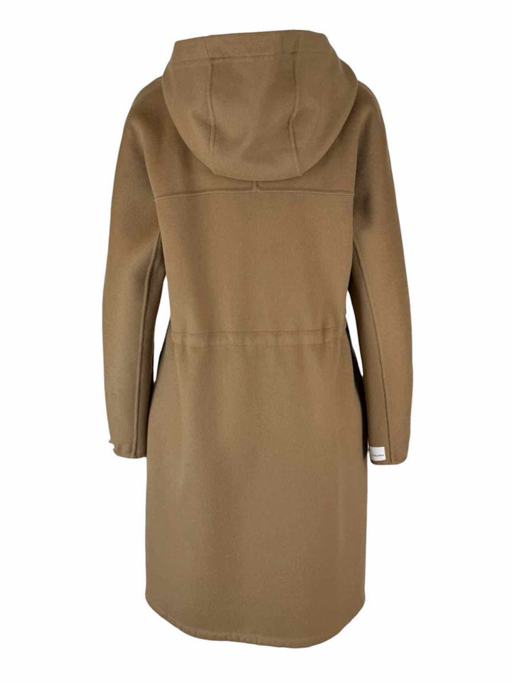 S' Max Mara Size 8 Hooded Drawstring Wool Coat