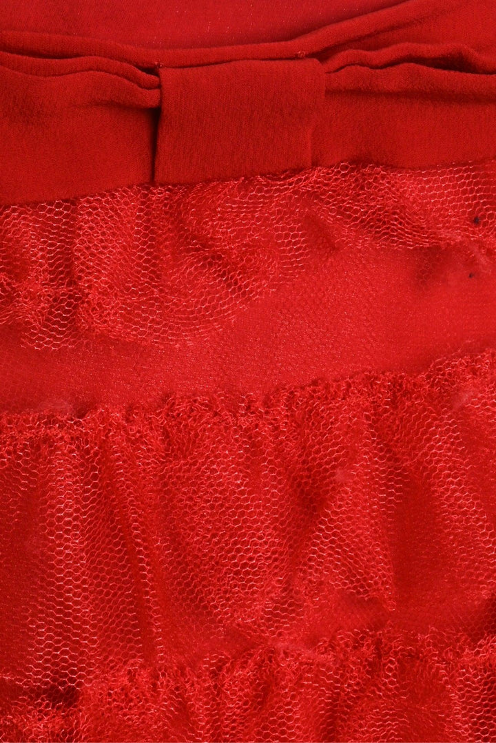 Christian Dior Size 6 Ruffle Tulle Midi Skirt