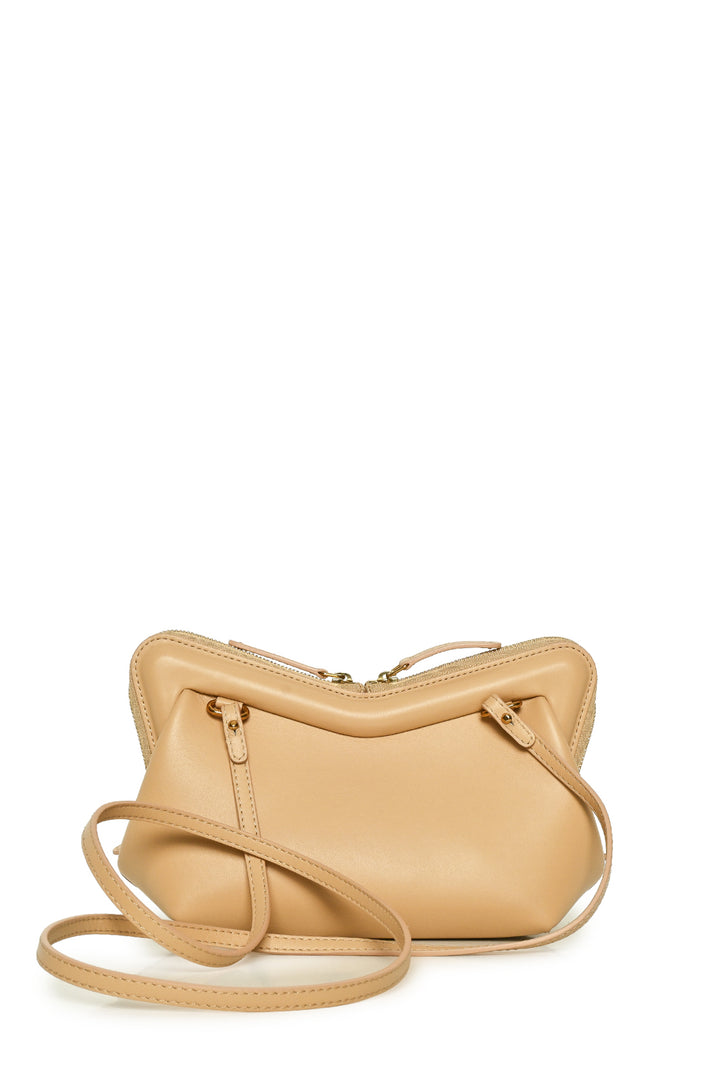 Mansur Gavriel Mini M Frame Leather Crossbody Bag