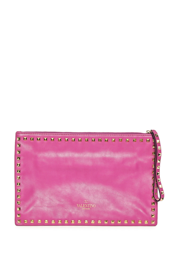 Valentino Rockstud Wristlet Clutch