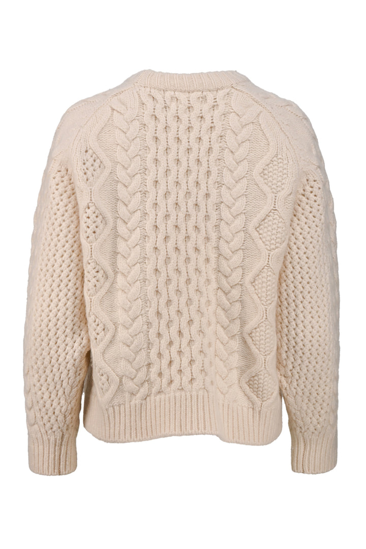 Loulou Studio Size S Ciprianu Cableknit Sweater