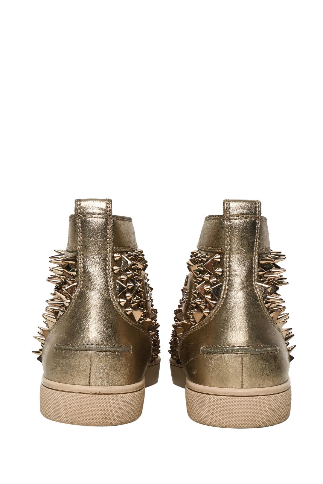 Louboutin Size 44 Men's Louis Spike High Top Sneakers