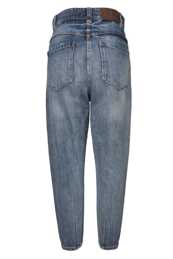 Brunello Cucinelli Size 2 High Waist Tapered Leg Jeans