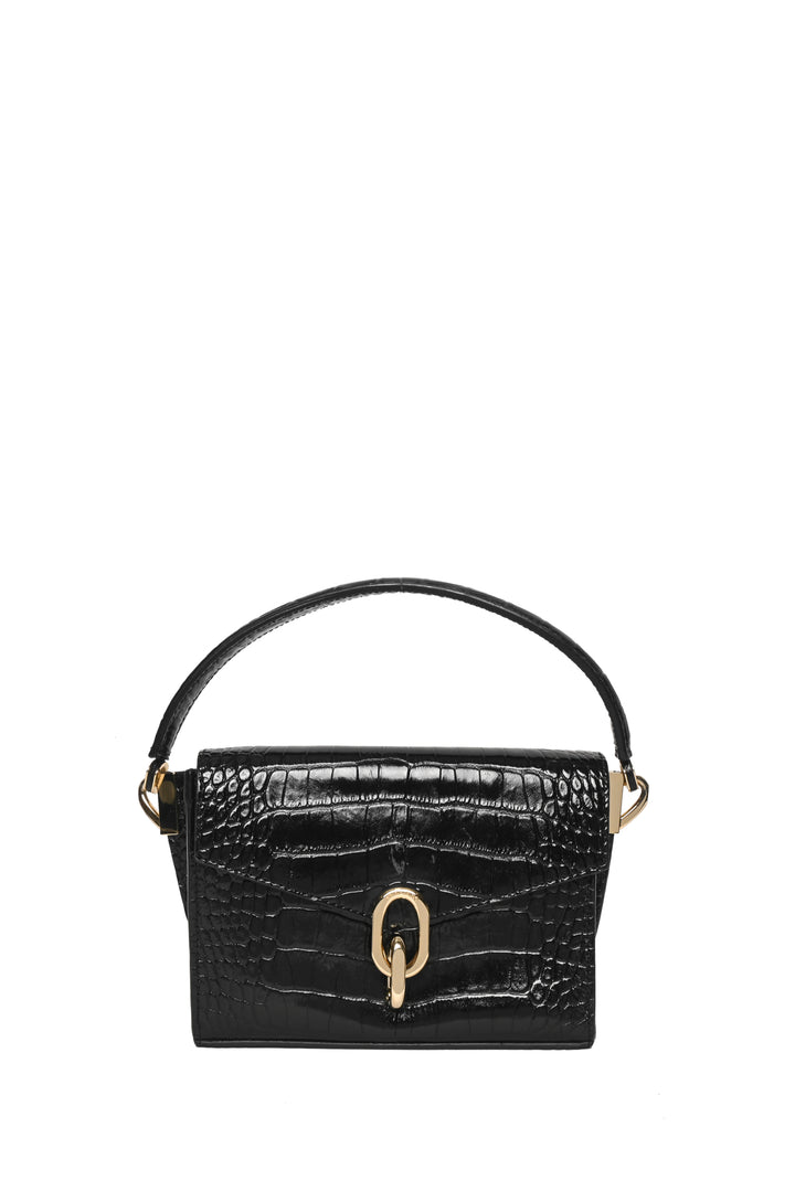 Anine Bing Croc Embossed Colette Crossbody