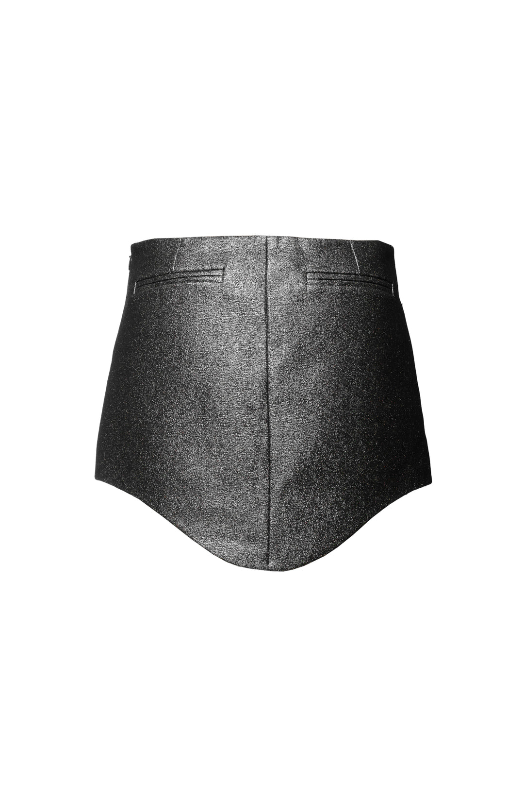 The Attico Size 40 Wave Tech Shimmering Mini Skirt
