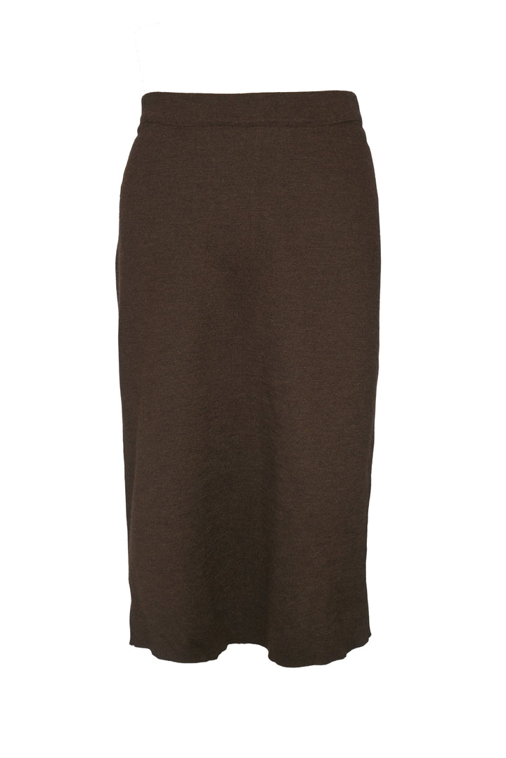 Black Goat Size XL Cashmere & Silk Pencil Skirt