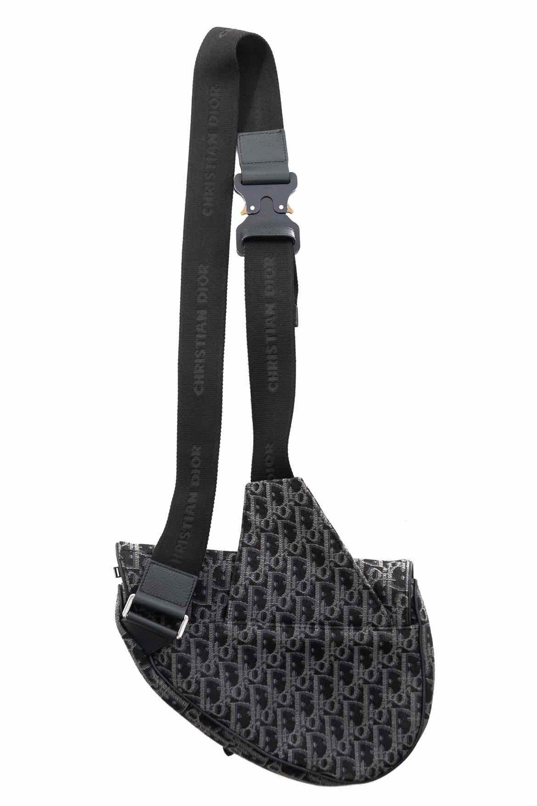 Christian Dior Oblique Jacquard Crossbody Saddle Bag