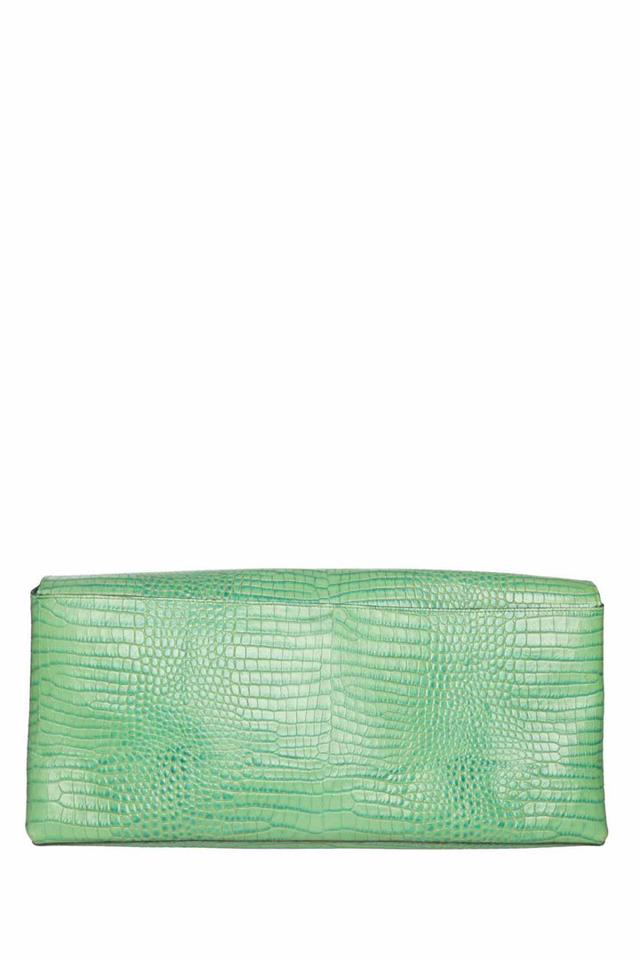 Dries Van Noten Oversized Croc Embossed Clutch