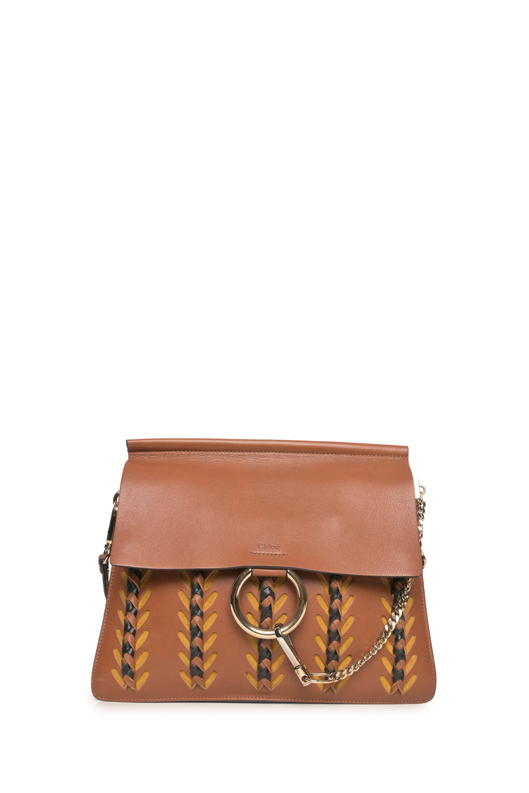 Chloe Woven Calfskin Medium Faye Shoulder Bag