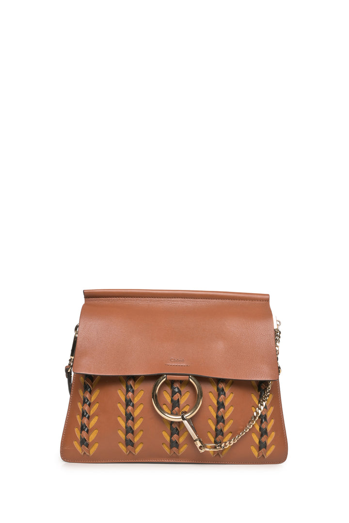 Chloe Woven Calfskin Medium Faye Shoulder Bag