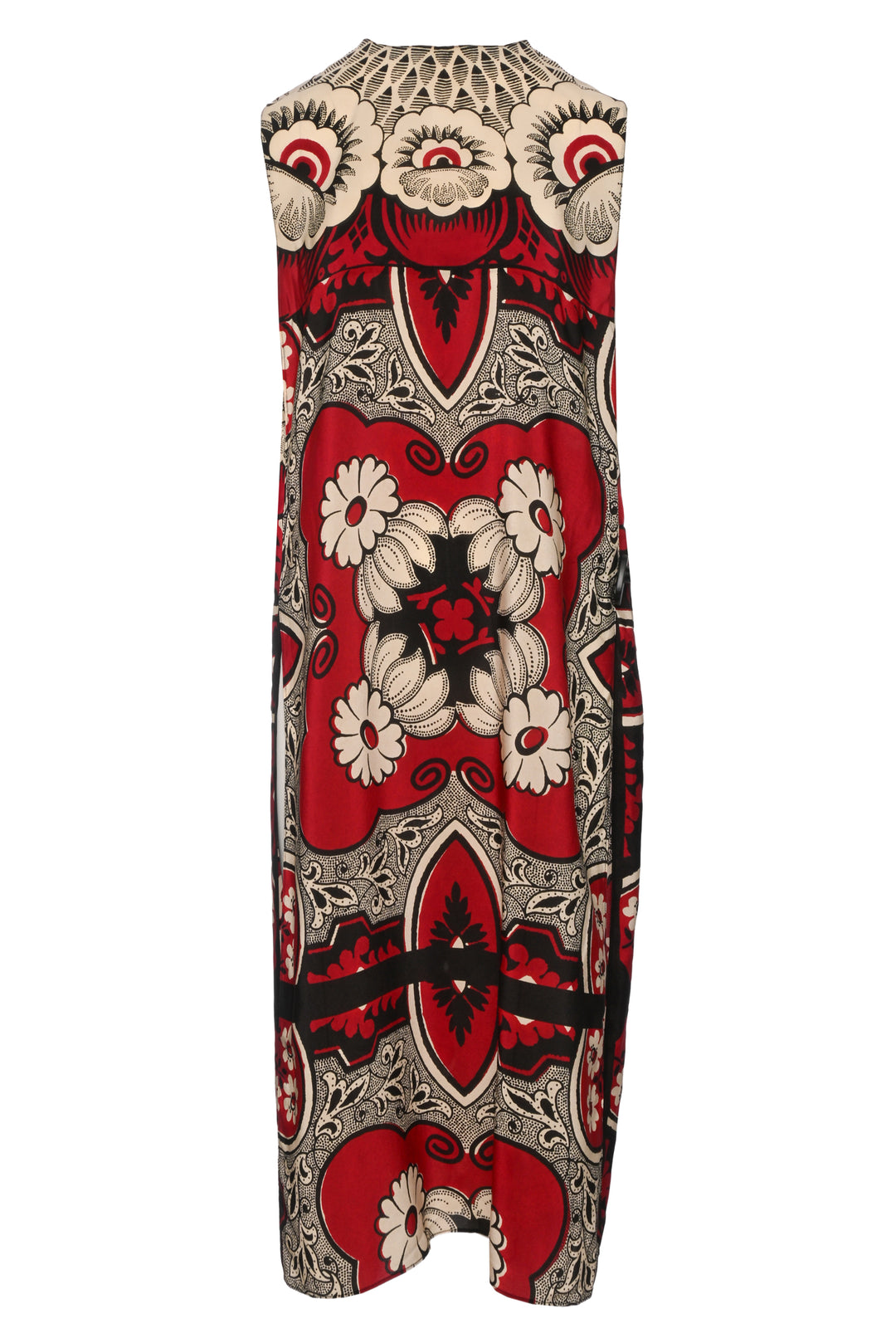 Valentino Size 8 Printed Midi Dress