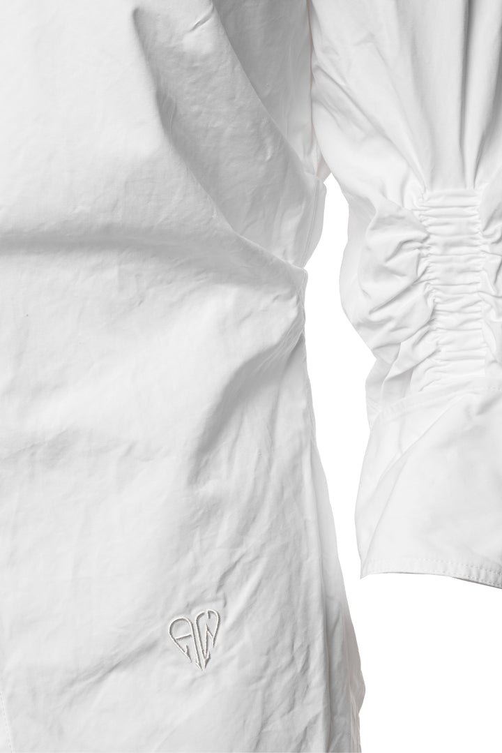 Alexander Wang Size 10 Ruched Sleeve Cinched Waist Shirt