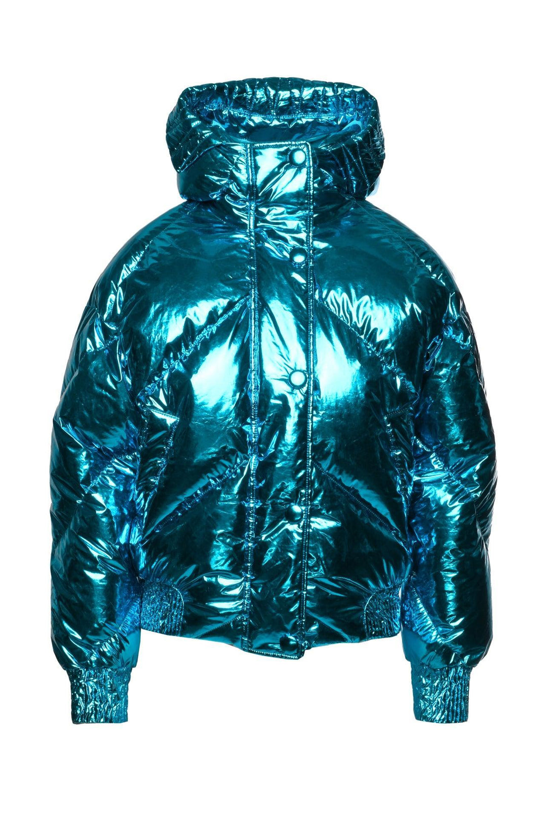 Ienki Ienki Size XS Dulope Hooded Down Metallic Jacket