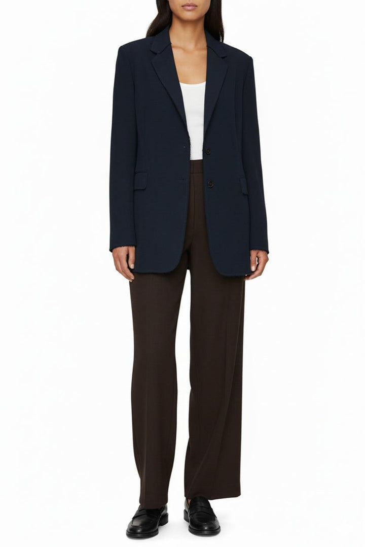 Frame Size XS Oversized Raw-Edge Blazer