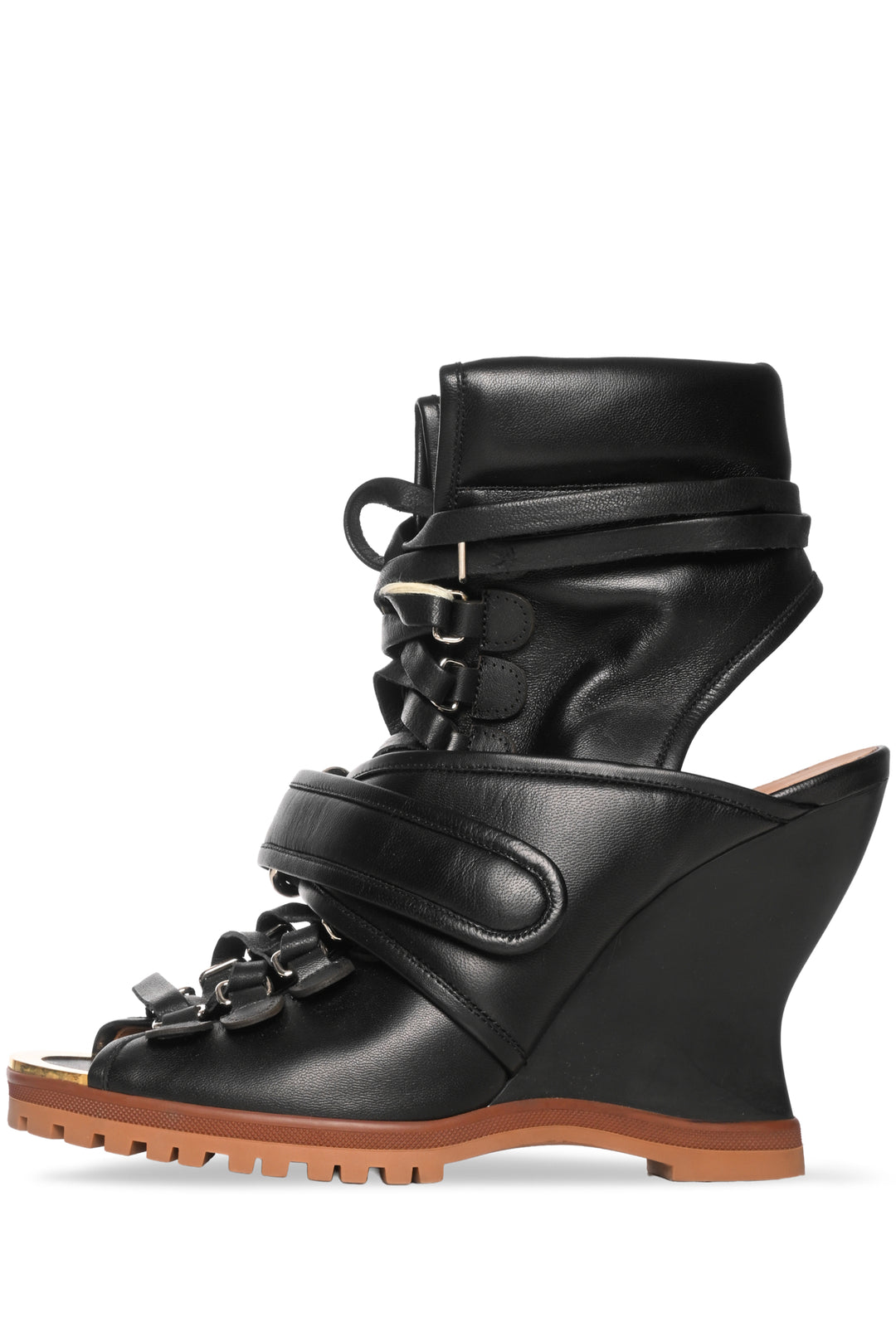 Chloe Size 38.5 River Open Toe Wedges