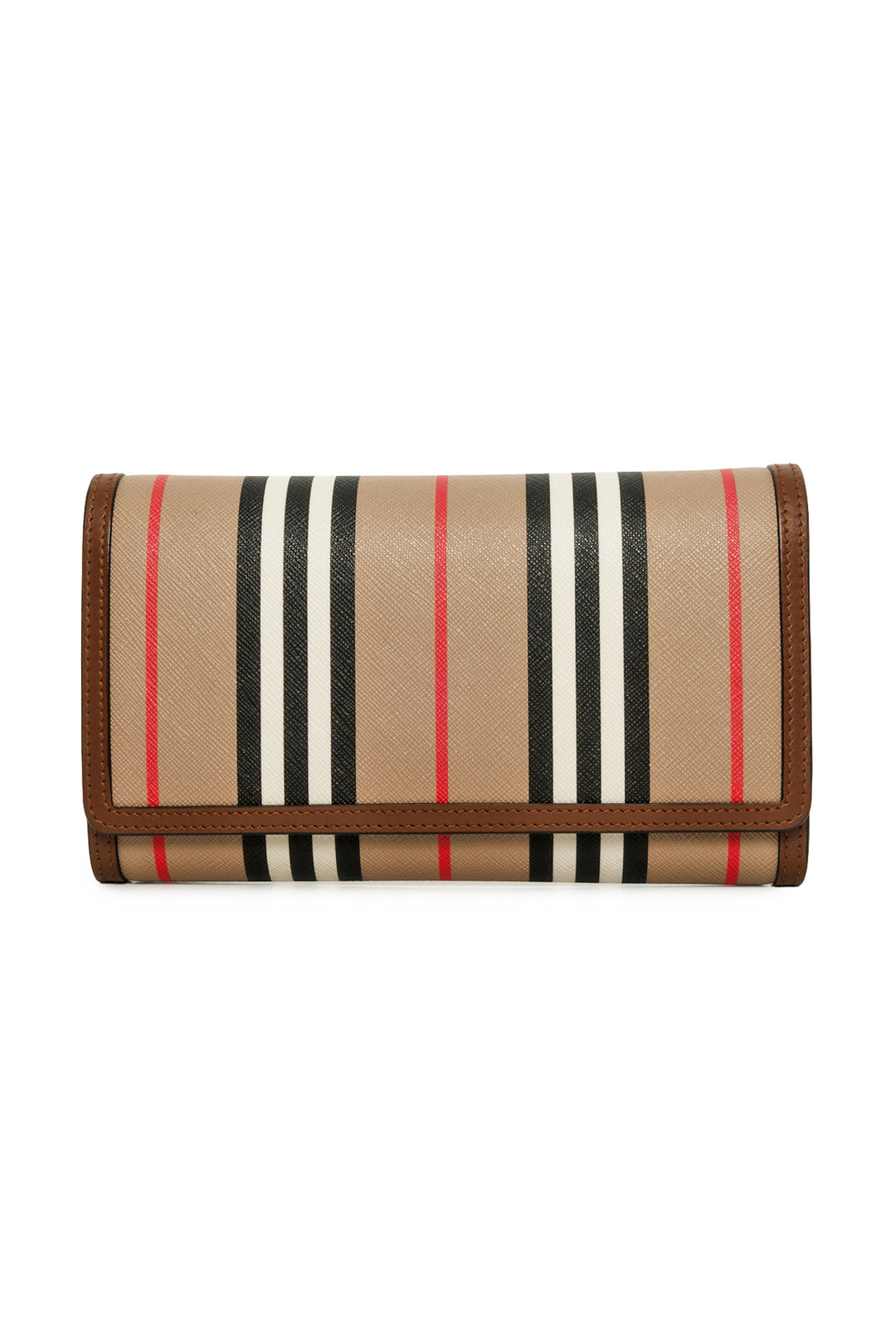Burberry E-Canvas Icon Stripe Hannah Wallet With Detachable Strap