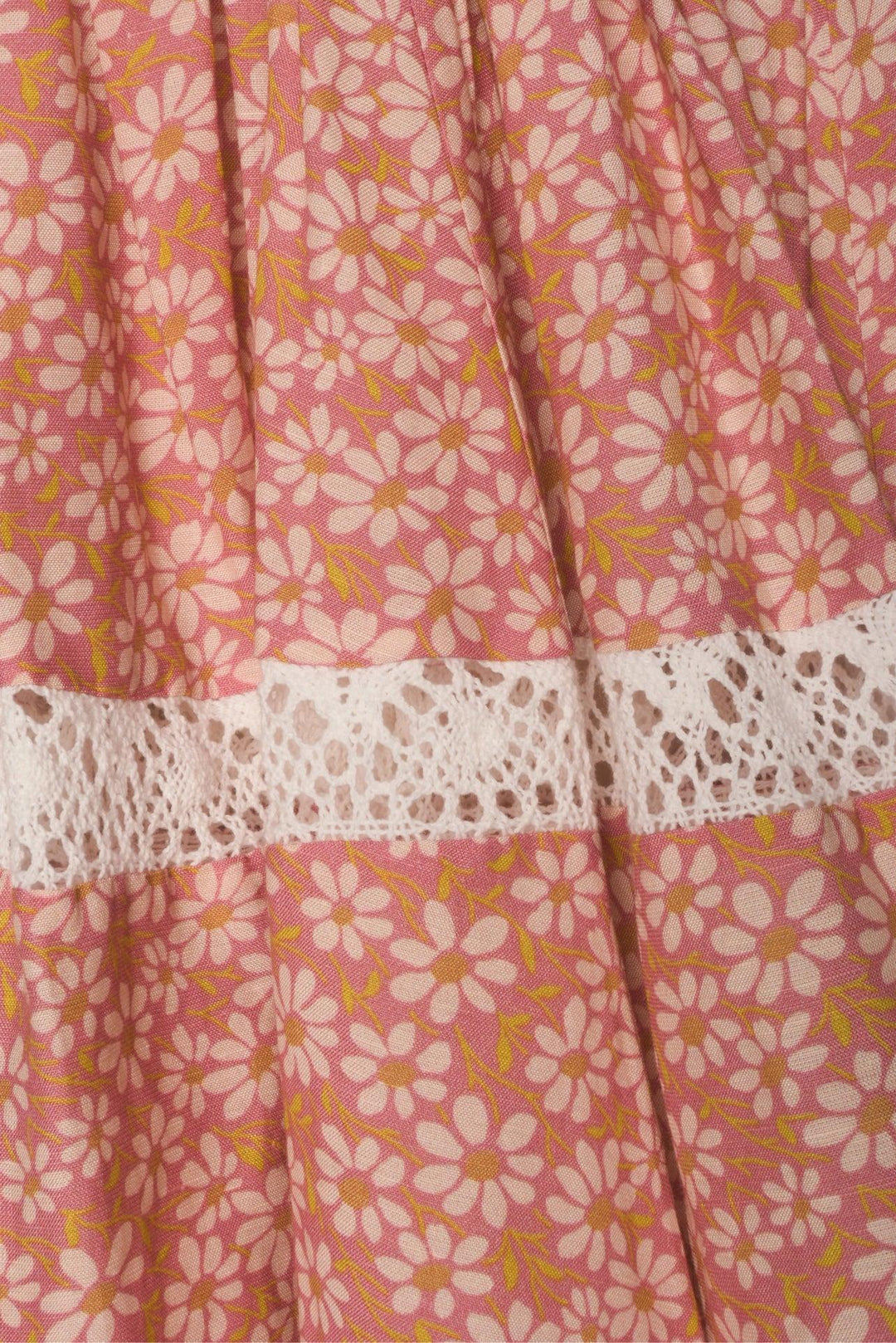 maje Size XS Floral Print Lace Braid Dress