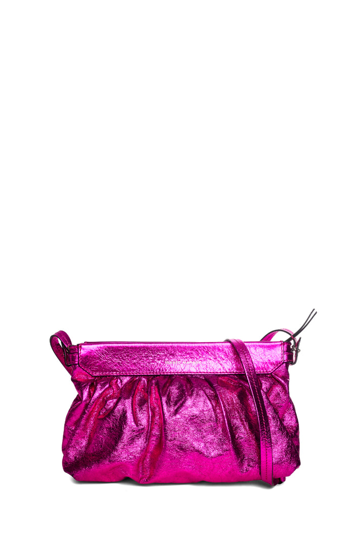 Isabel Marant Luzes Metallic Leather Clutch Bag