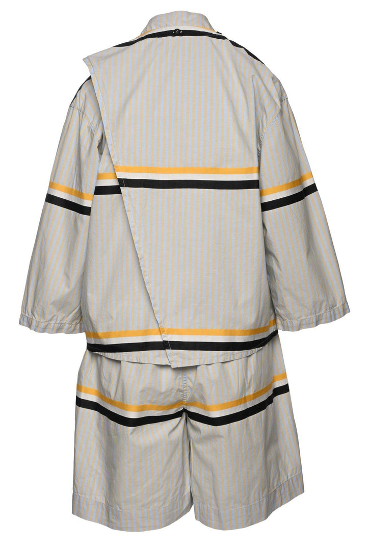 Henrik Vibskov Size S Striped Blouse & Bermuda Short Set