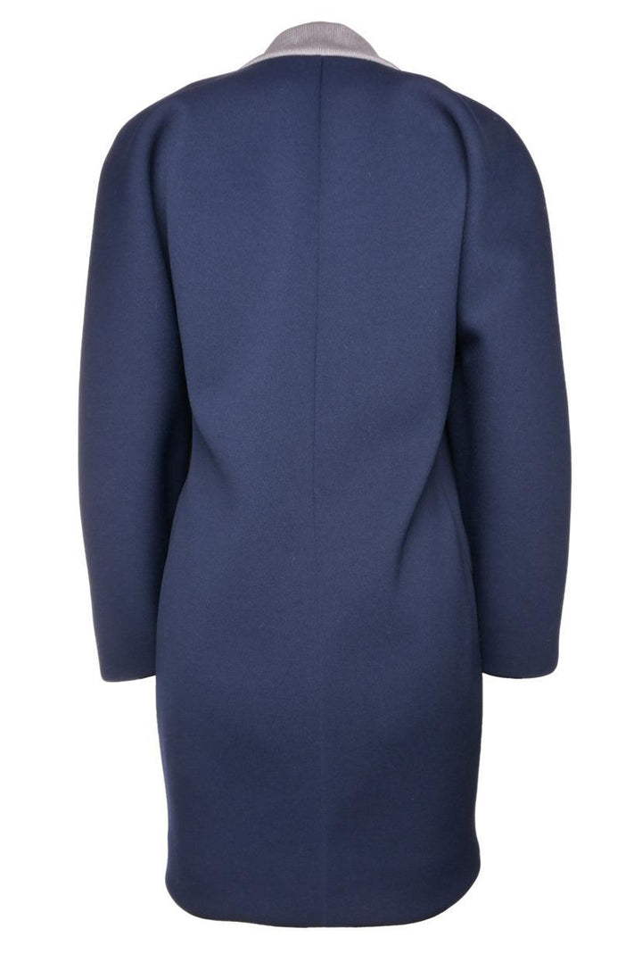 Balenciaga Size 36 2014 Woven Panel Midi Coat