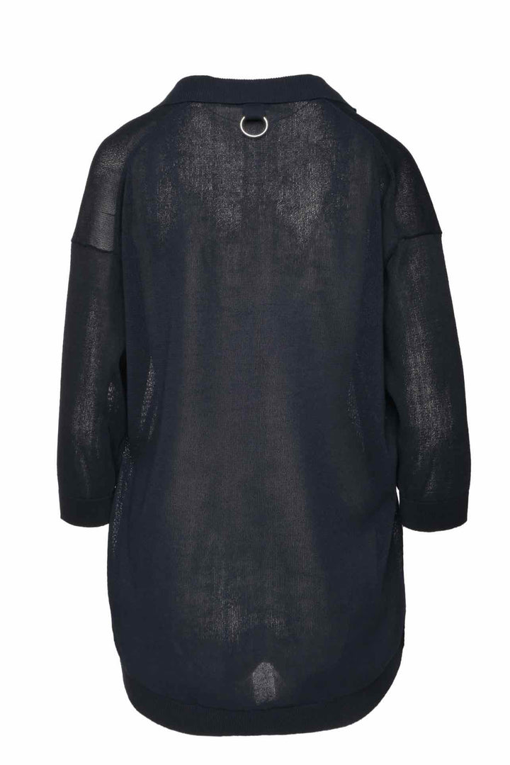 Tibi Size S Crispy Viscose Sweater Easy Polo
