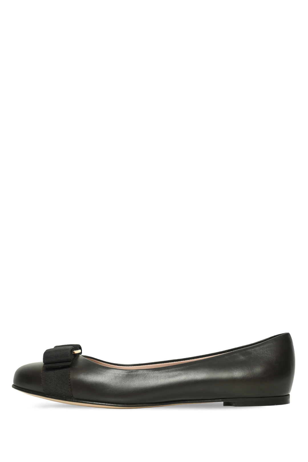 Salvatore Ferragamo Size 6.5 Nappa Leather Bow Varina Ballet Flats