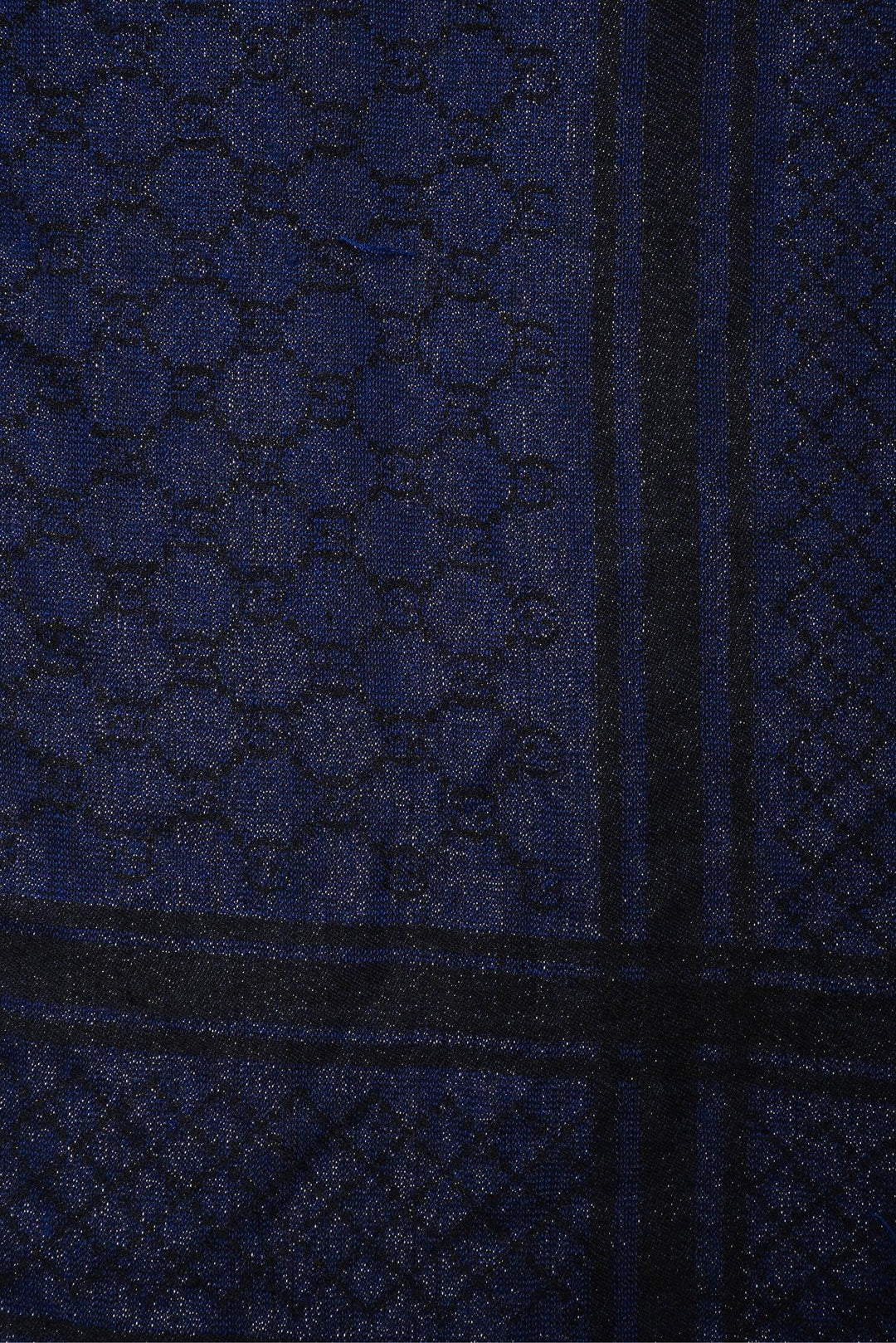 Gucci Sparkle Monogram Fringe Scarf