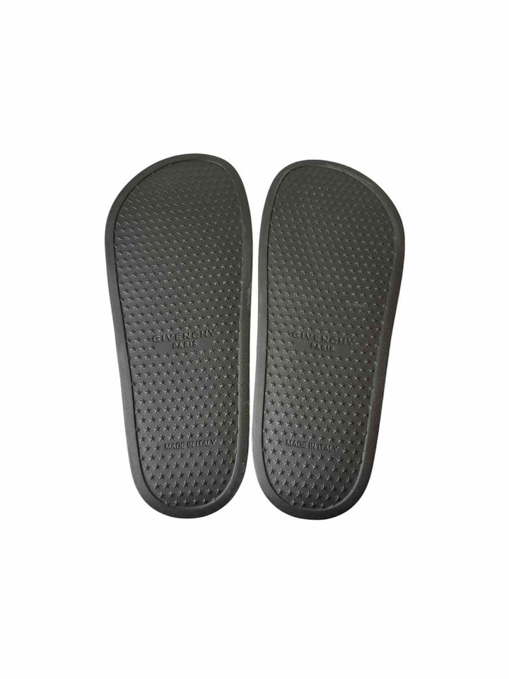 Givenchy Size 39 Logo Rubber Slides Sandals