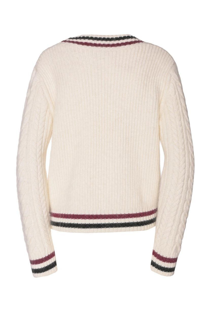 No. 21 Size 36 Striped Mohair Blend Cardigan