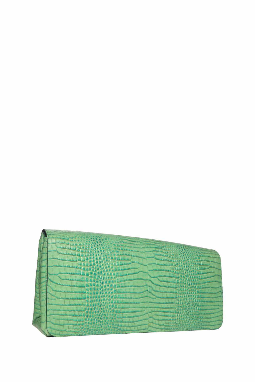 Dries Van Noten Oversized Croc Embossed Clutch