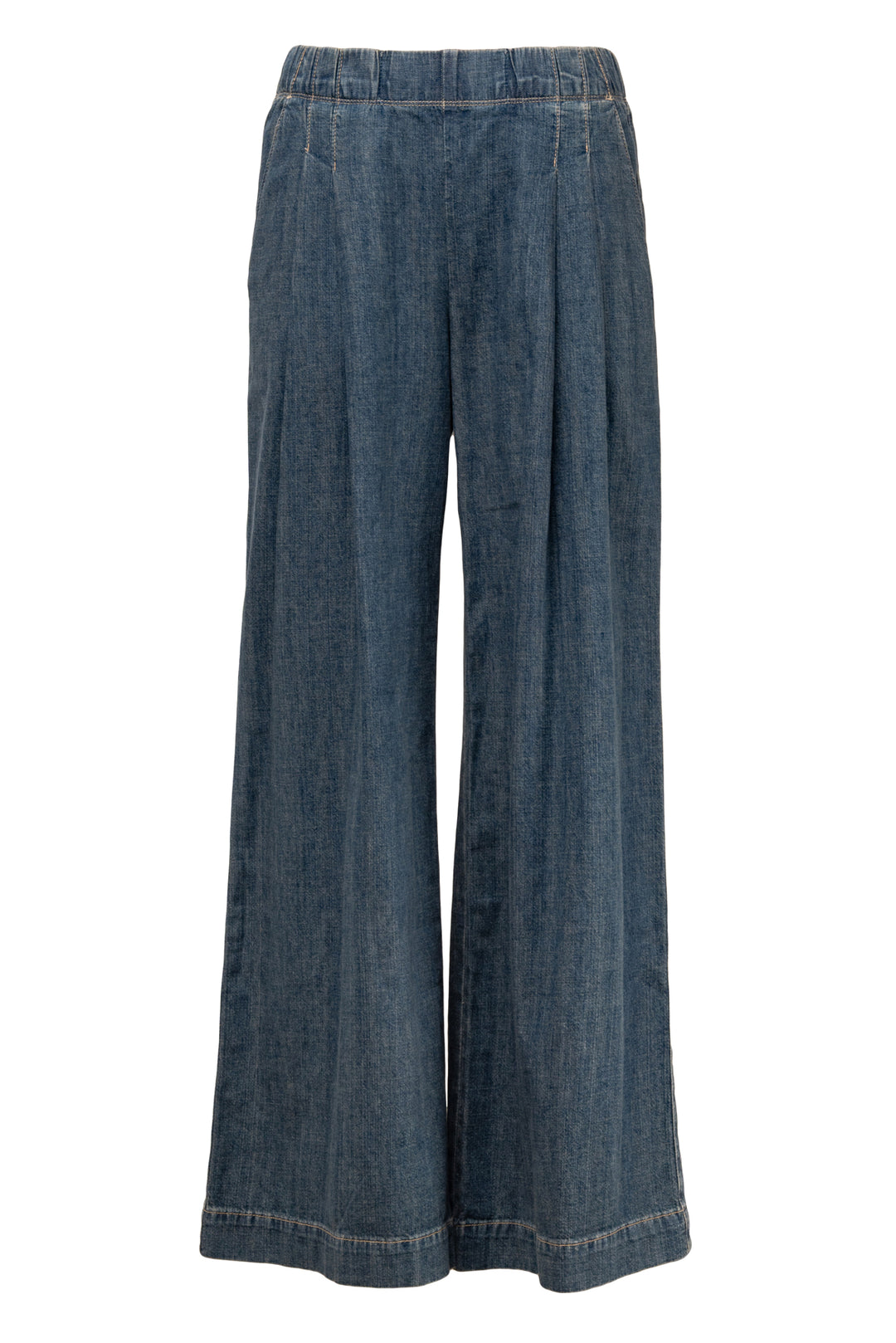 James Perse Size 0 Pleated Denim Pants