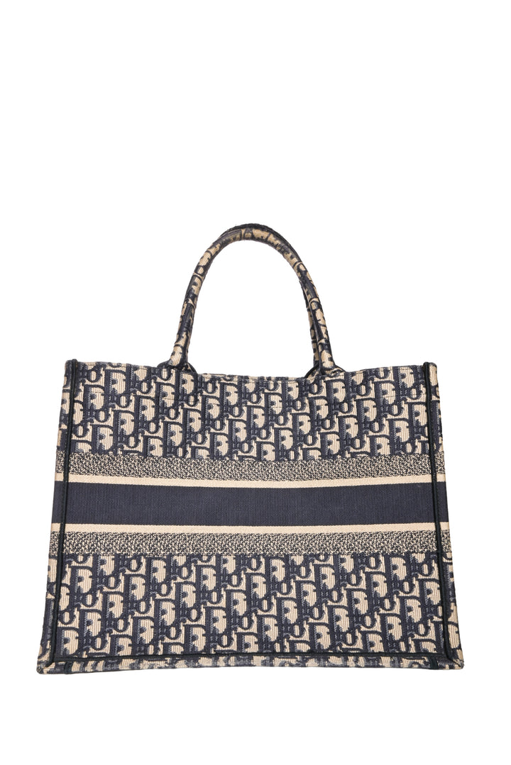 Dior 2020 Oblique Embroidery Medium Book Tote