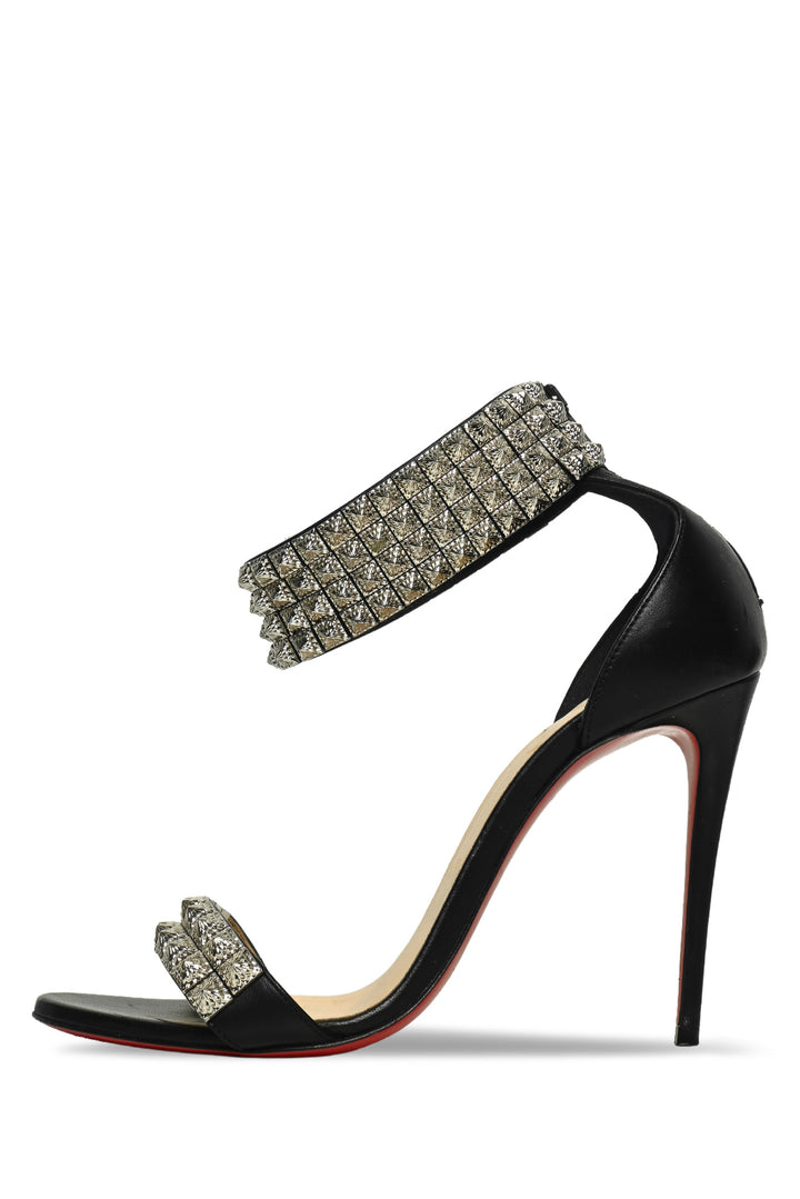 Christian Louboutin Size 38.5 Nappa Priyadora Studded Sandals