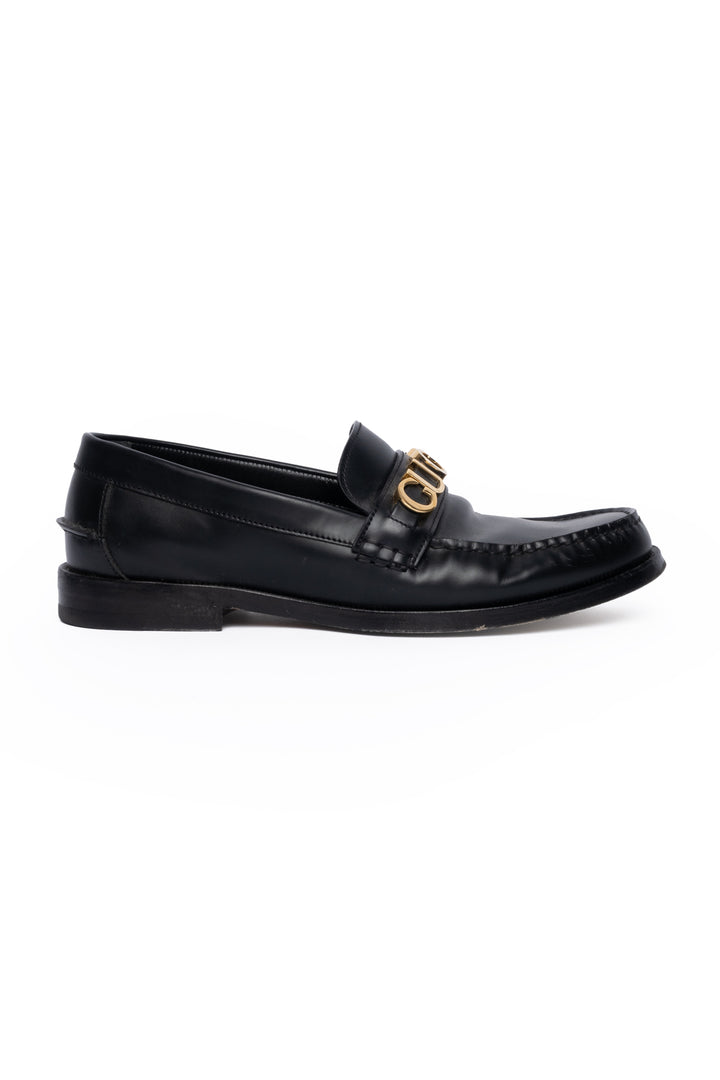 Gucci Size 9 Men's Leather Logo Loafers