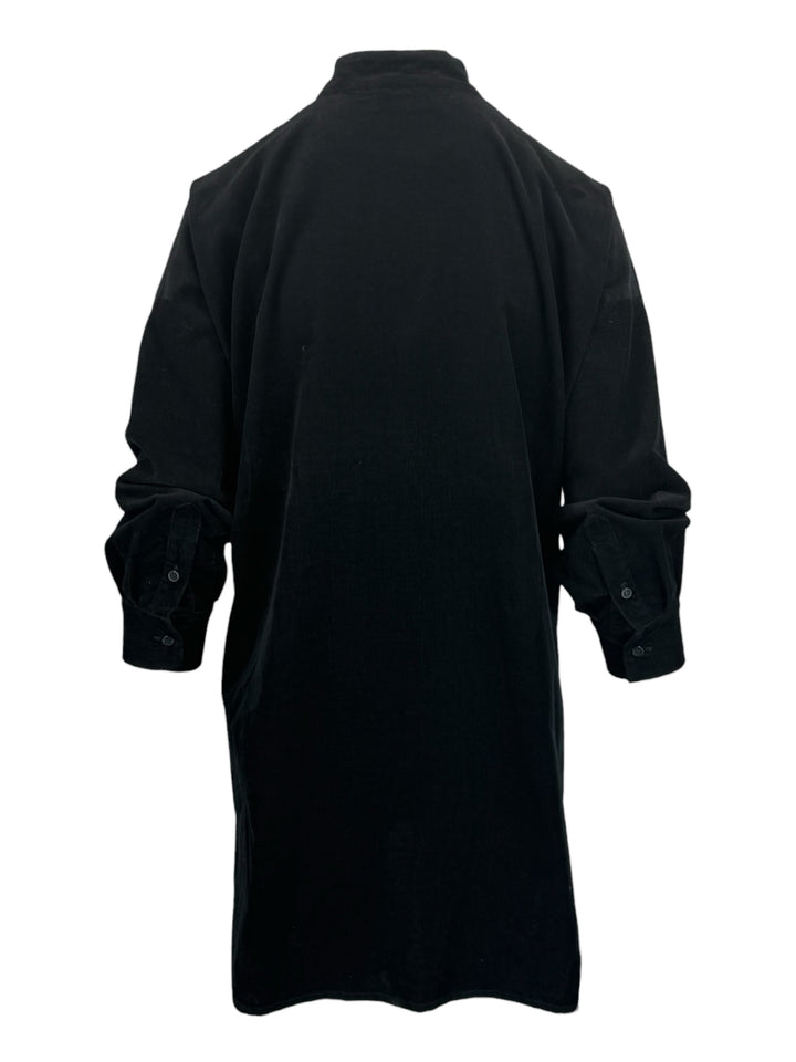 Eskandar Size 0 Collarless Corduroy Shirt