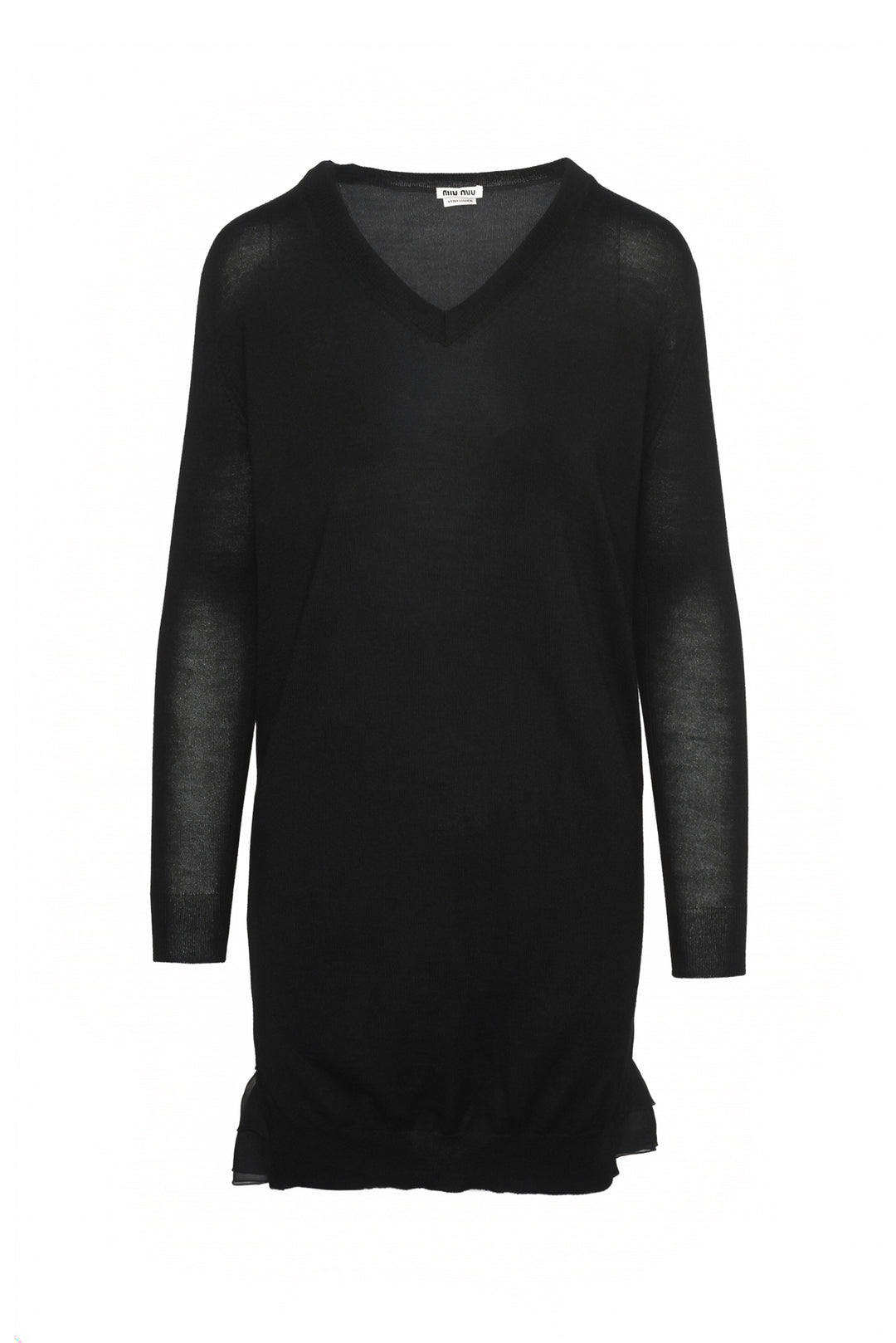 Miu Miu Size 0 2013 Cashmere & Silk V-Neck Sweater Dress