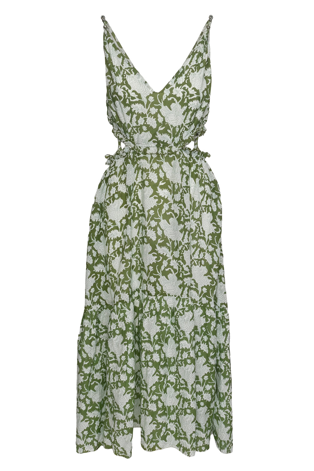 maje Size 38 Printed Maxi Dress