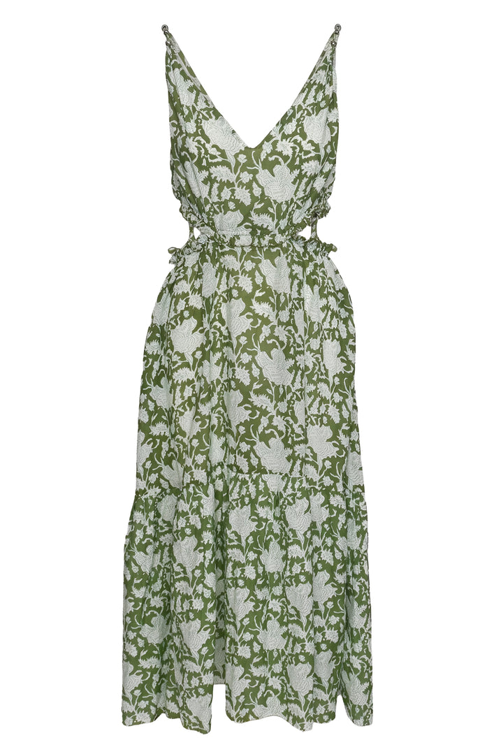 maje Size 38 Printed Maxi Dress