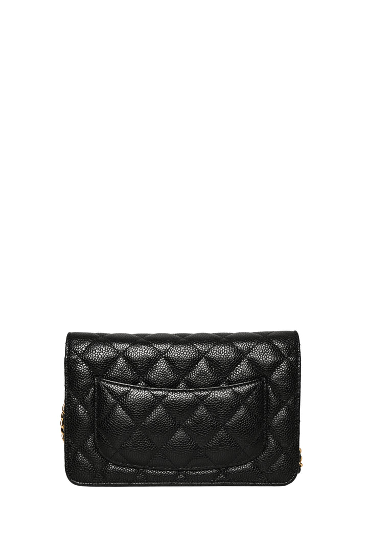 Chanel 2013-2014 Quilted Caviar Classic Wallet on Chain