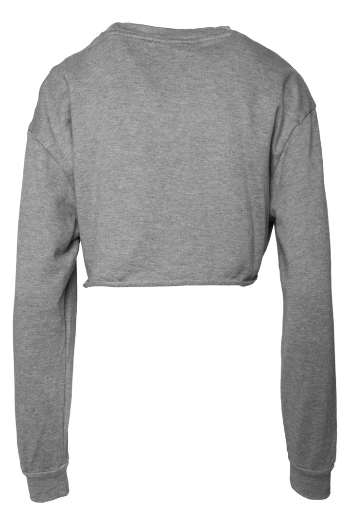 Balmain Size XS Embossed Logo Cropped Sweatshirt