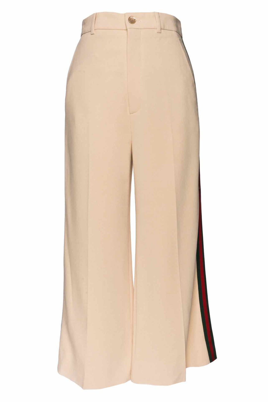 Gucci Size XS Crepe Wed Stripe Detail Culottes