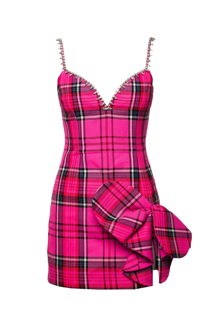 Area Size 4 Sweetheart Plaid Mini Dress