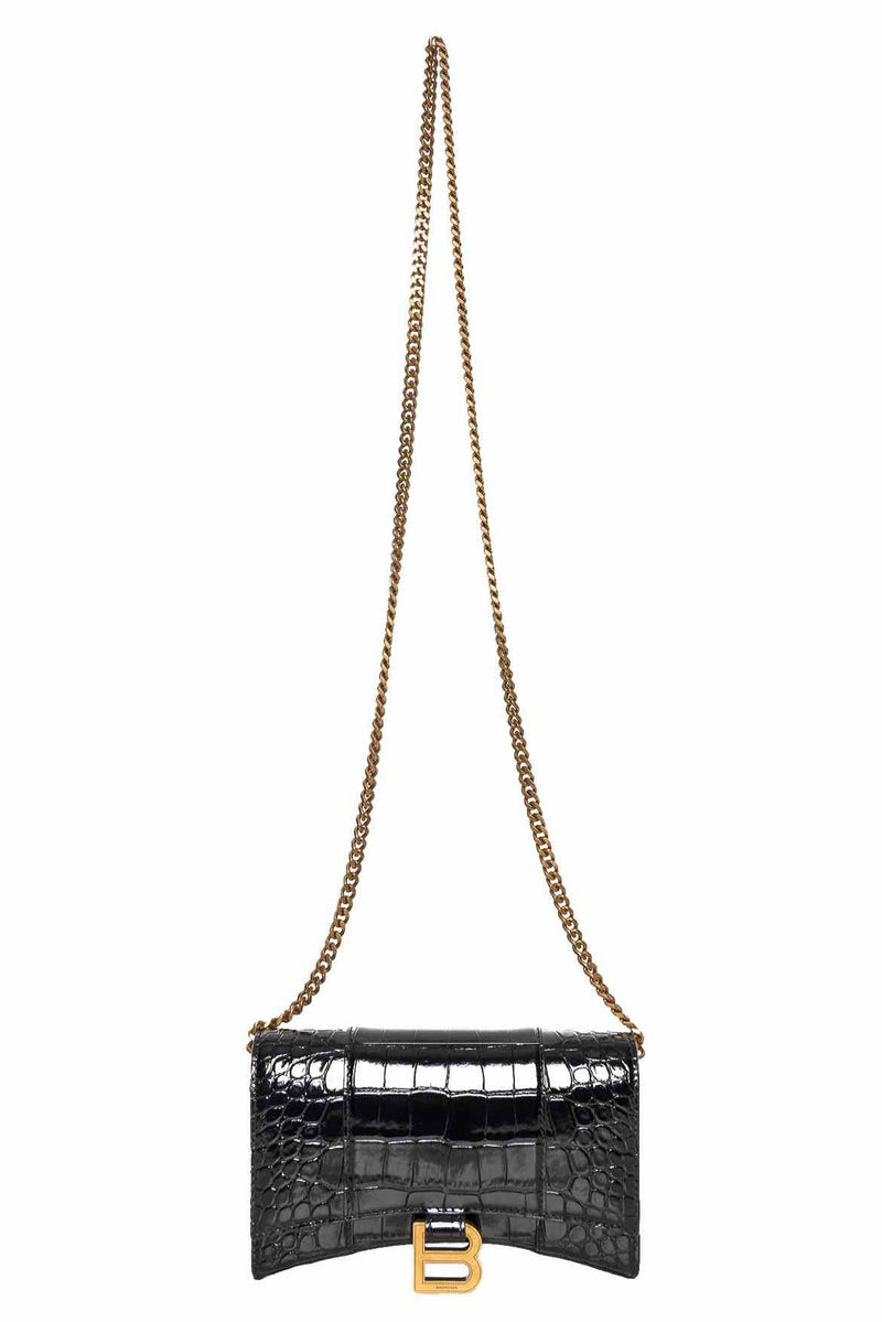Balenciaga Hourglass Wallet on Chain Crossbody