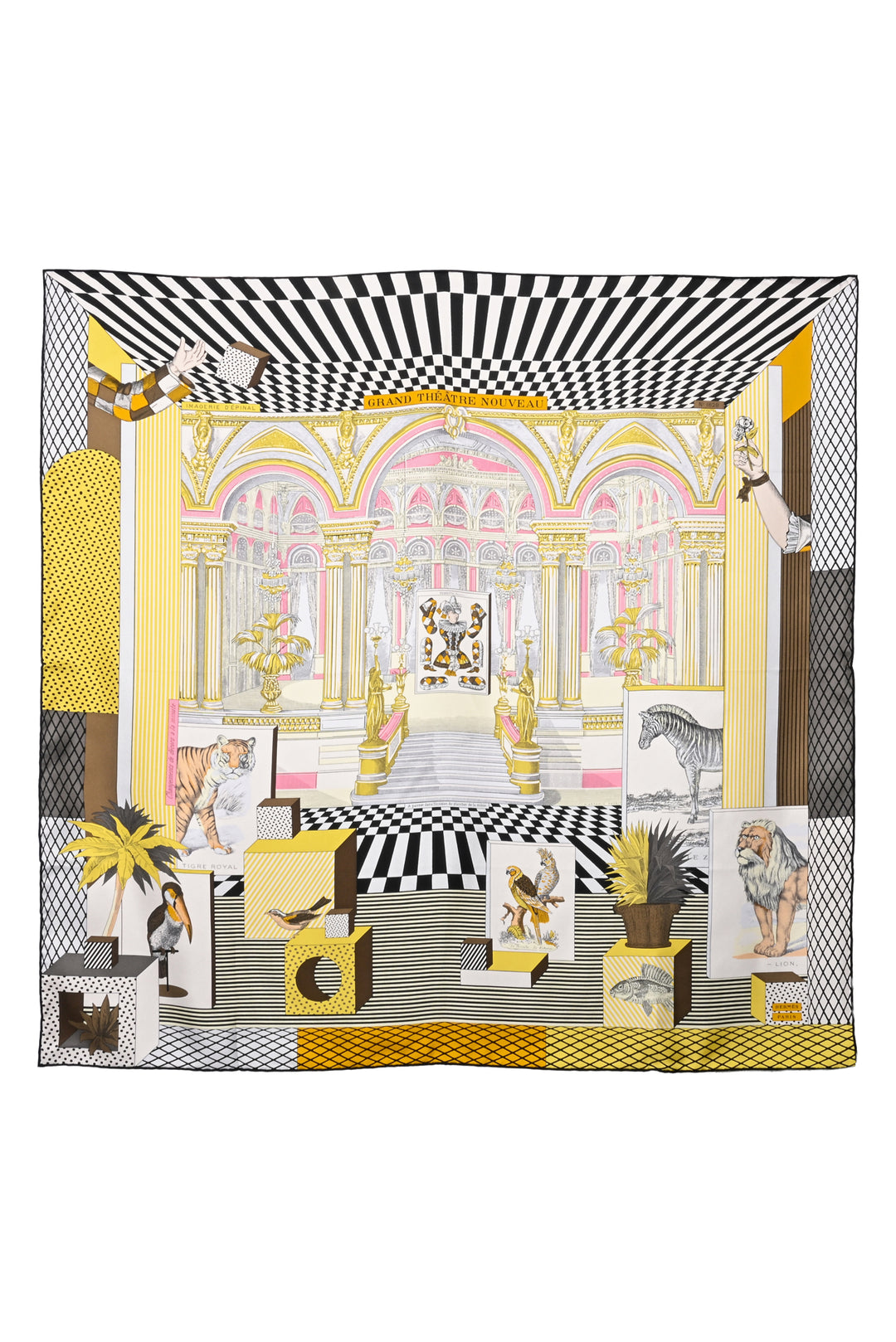 Hermes Grand Theatre Nouveau Silk Scarf 90