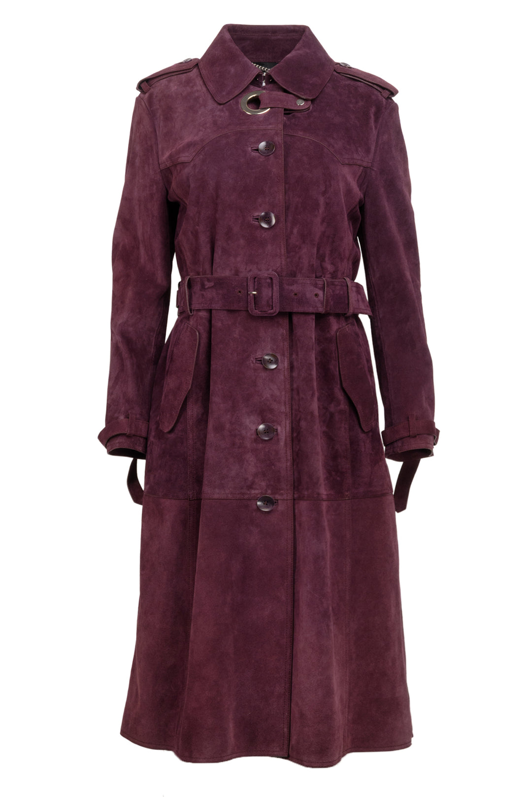 Altuzarra Size 40 2018 F/W Suede Single Breasted Belted Trench Coat