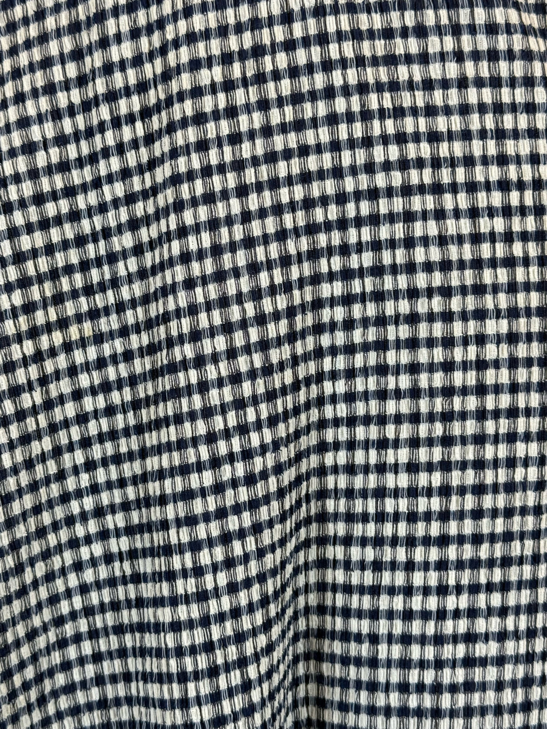 Jil Sander Size 34 Seersucker Gingham Midi Skirt