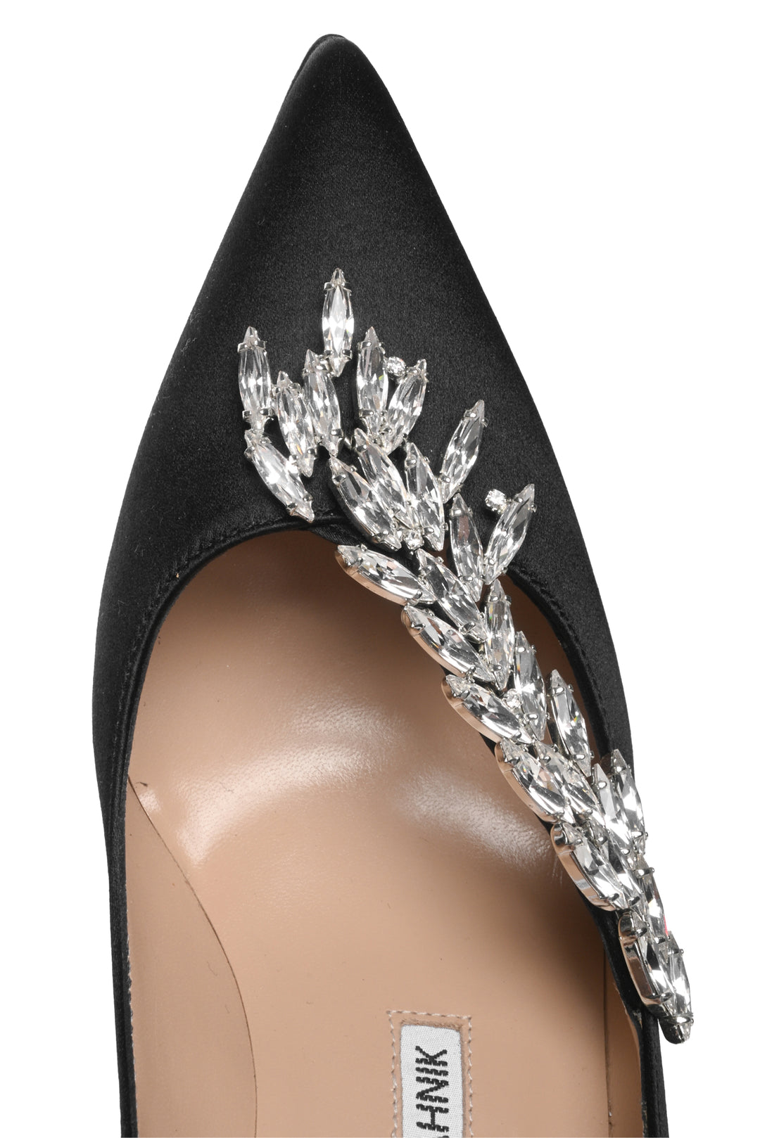 Manolo Blahnik Size 36 Nadira Satin Jewel Buckle Pumps