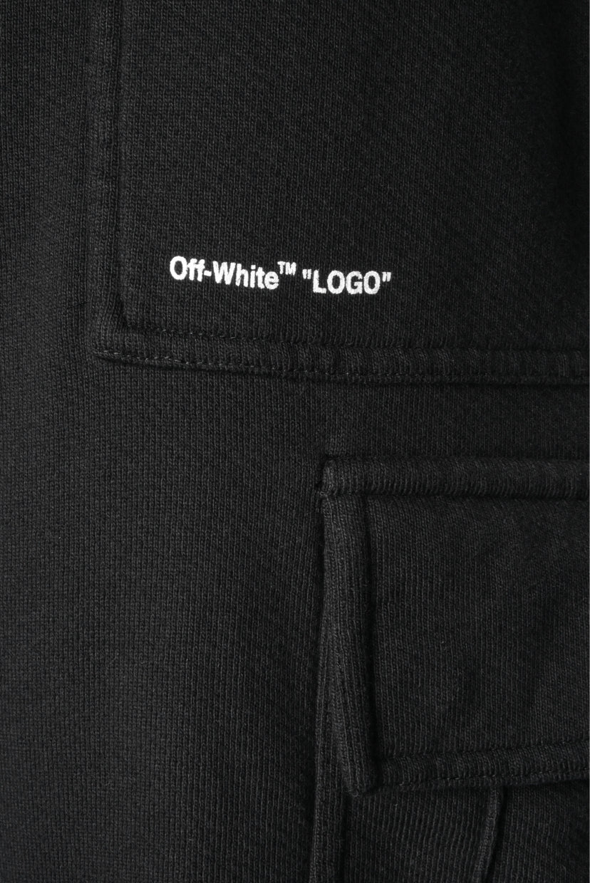 OFF-WHITE  Size S Men's "Logo" Cargo Sweatpants